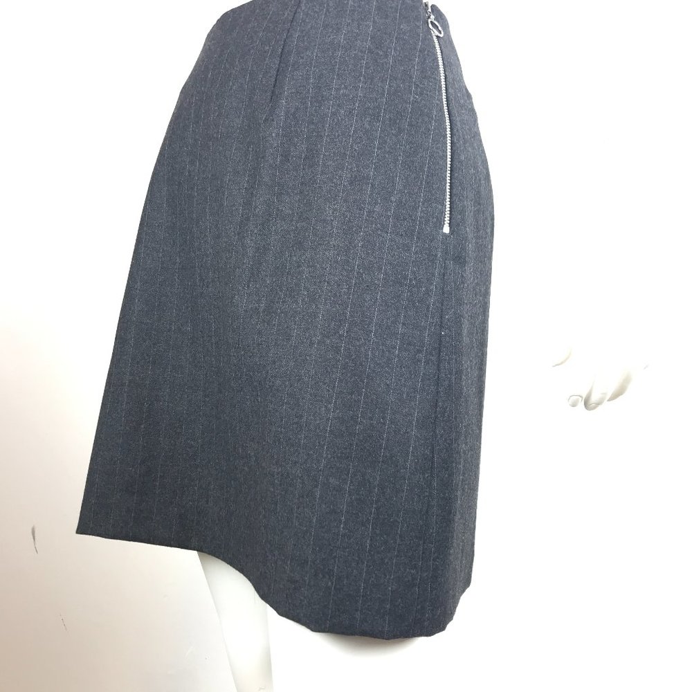 Banana Republic Vintage Charcoal Pin Stripe Wool Skirt